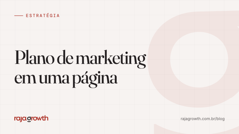 Plano de marketing para pequenas empresas: modelo em uma página